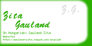zita gauland business card